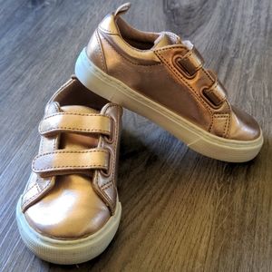 Gap Kids Rose Gold Velcro Size Toddler 8 Sneakers